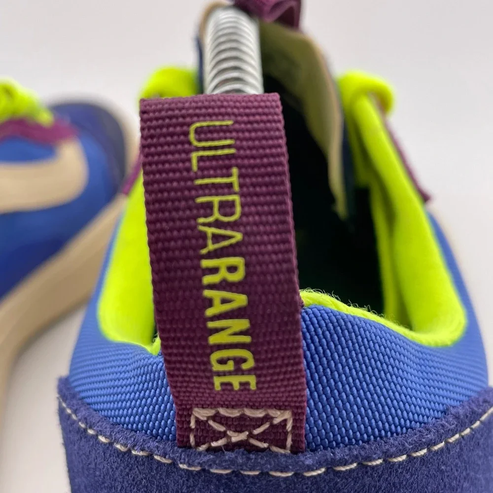 Vans Ultrarange Exo SE Shoes Blue Neon Yellow Purple Tan Suede‎ Men 6.5 Women 8